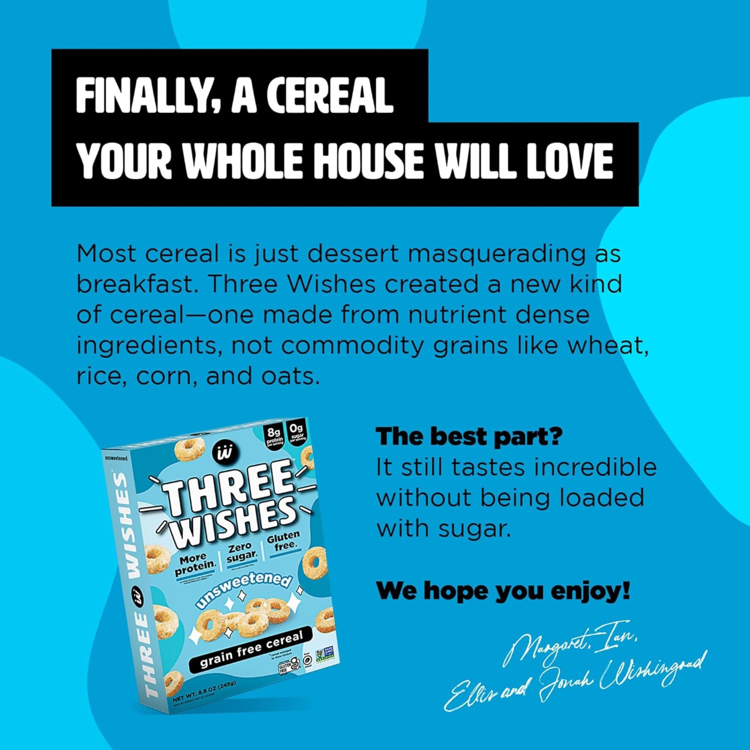 Three Wishes 6-pack box: convenient breakfast option for families.