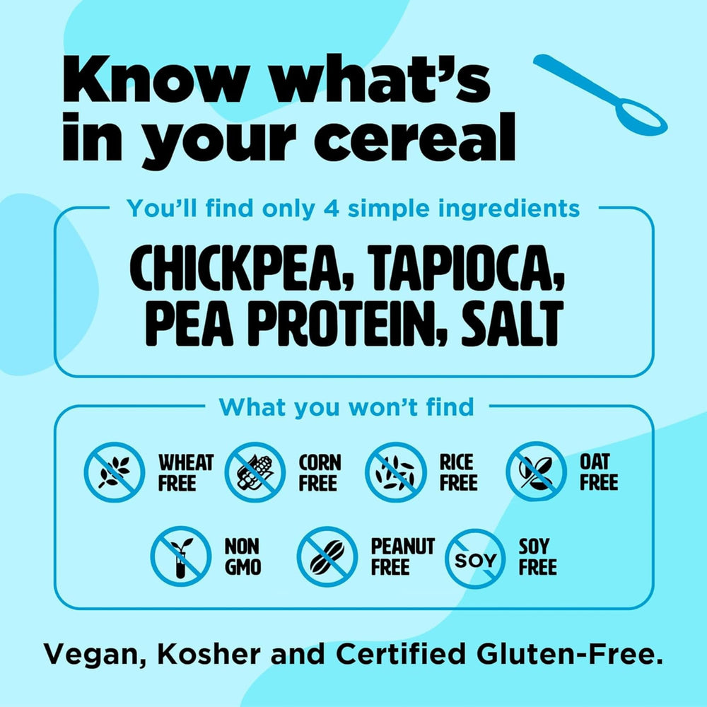 Three Wishes cereal ingredient list highlights simplicity and absence of common allergens.