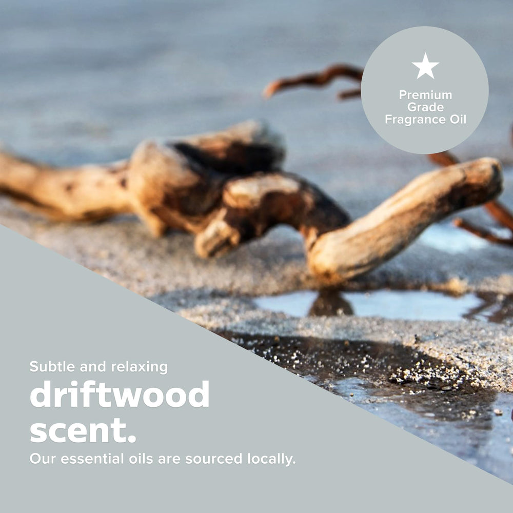 ThreeKin mom relaxing ambience with driftwood scent in jar