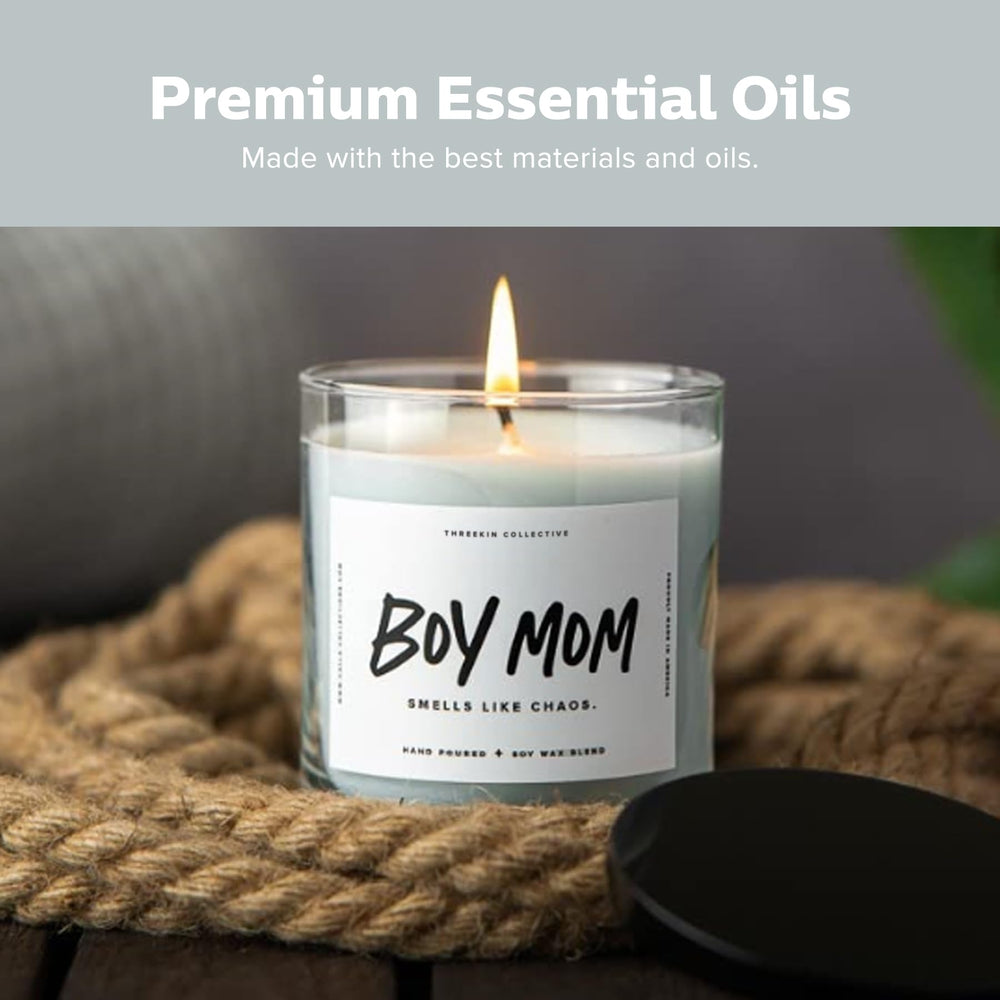ThreeKin USA-made label reflects family-crafted candle quality