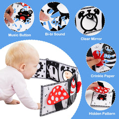 Thremhoo baby crinkle-paper pattern encourages touch exploration and hand coordination