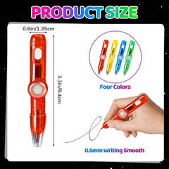 Thremhoo glow spinner pen blue LED ring, perfect party favor