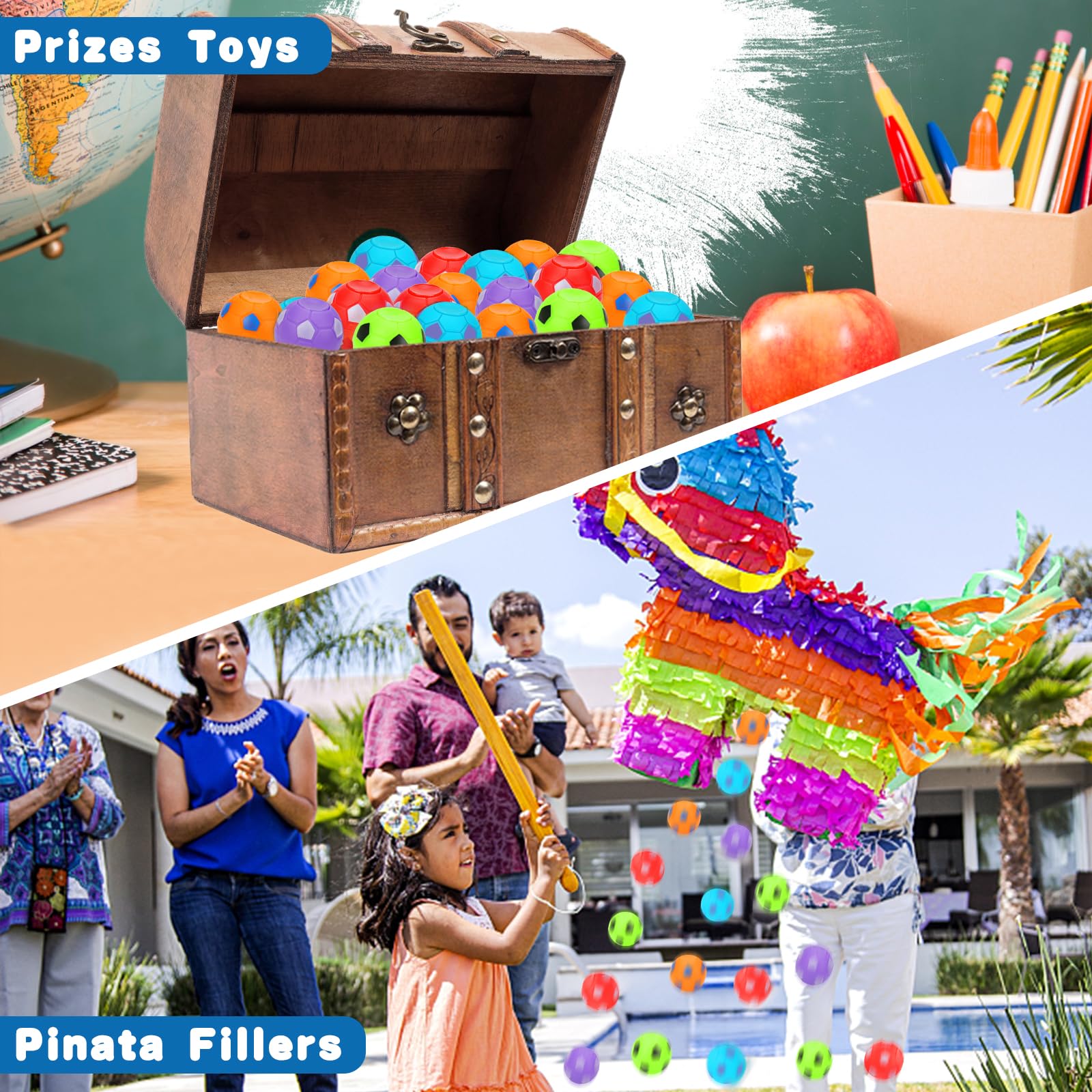 Thremhoo pinata fillers with soccer balls for festive moments.