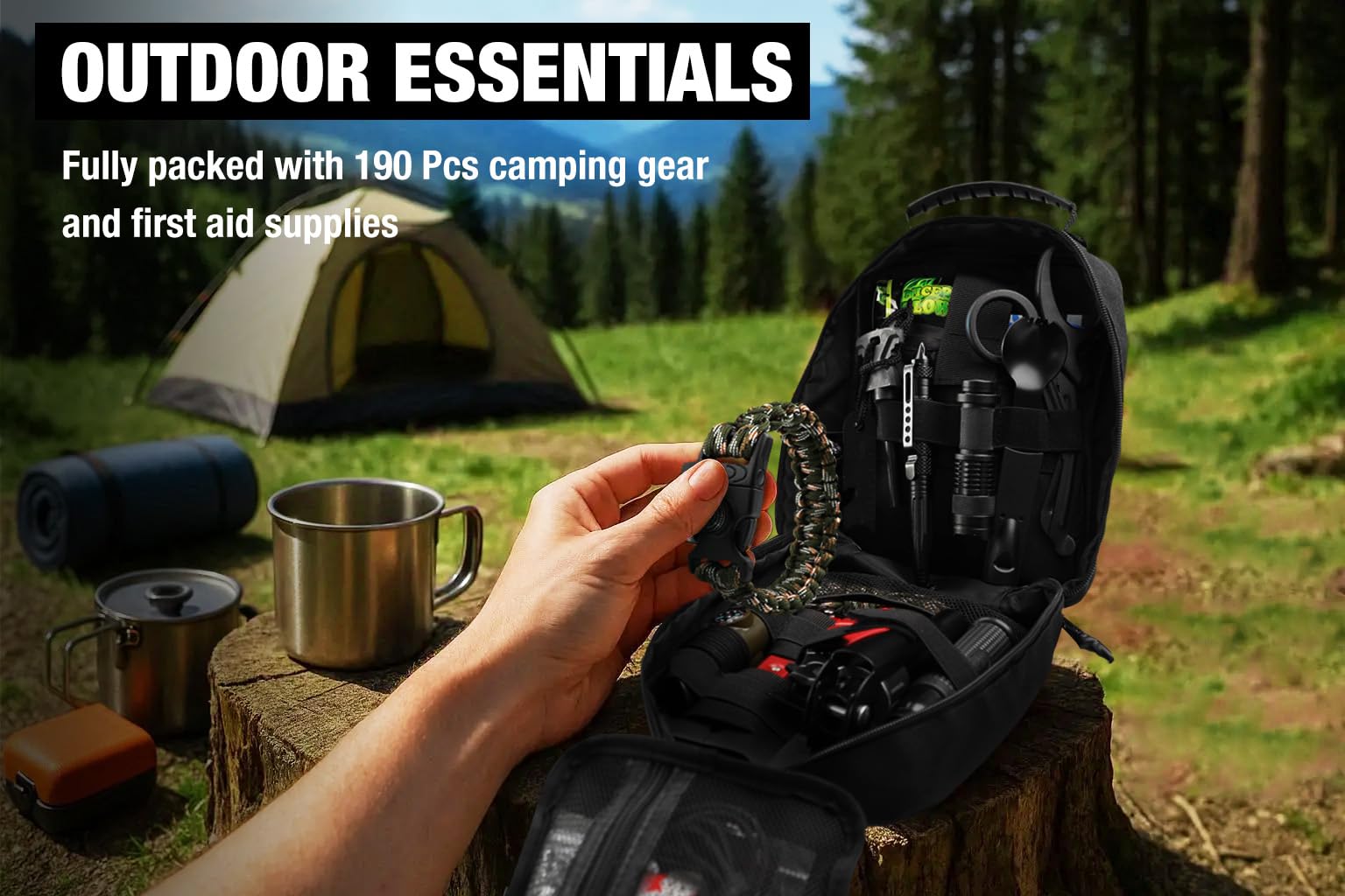 THRIAID 1200D nylon waterproof lining detail for durable protection.