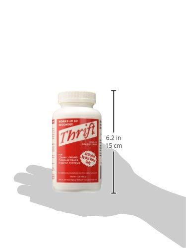Thrift T-100 safe for pipes like porcelain and metal during routine maintenance.