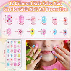 Thrilez kids nails cosmetic-grade acrylic material for gentle wear.