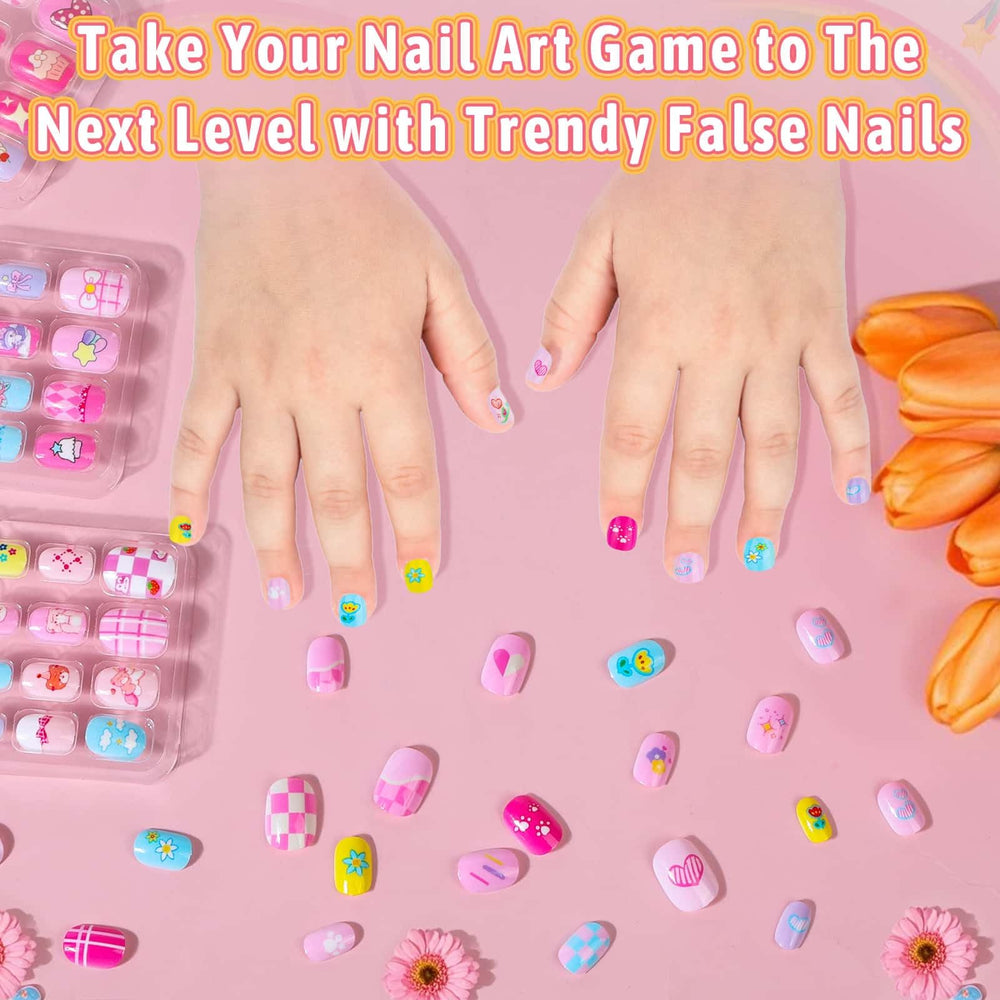 Thrilez kids nails sizes range helps a better fit.
