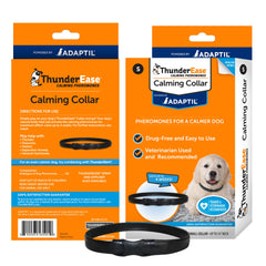 ThunderEase packaging front shows vet-recommended calming solution for dogs.