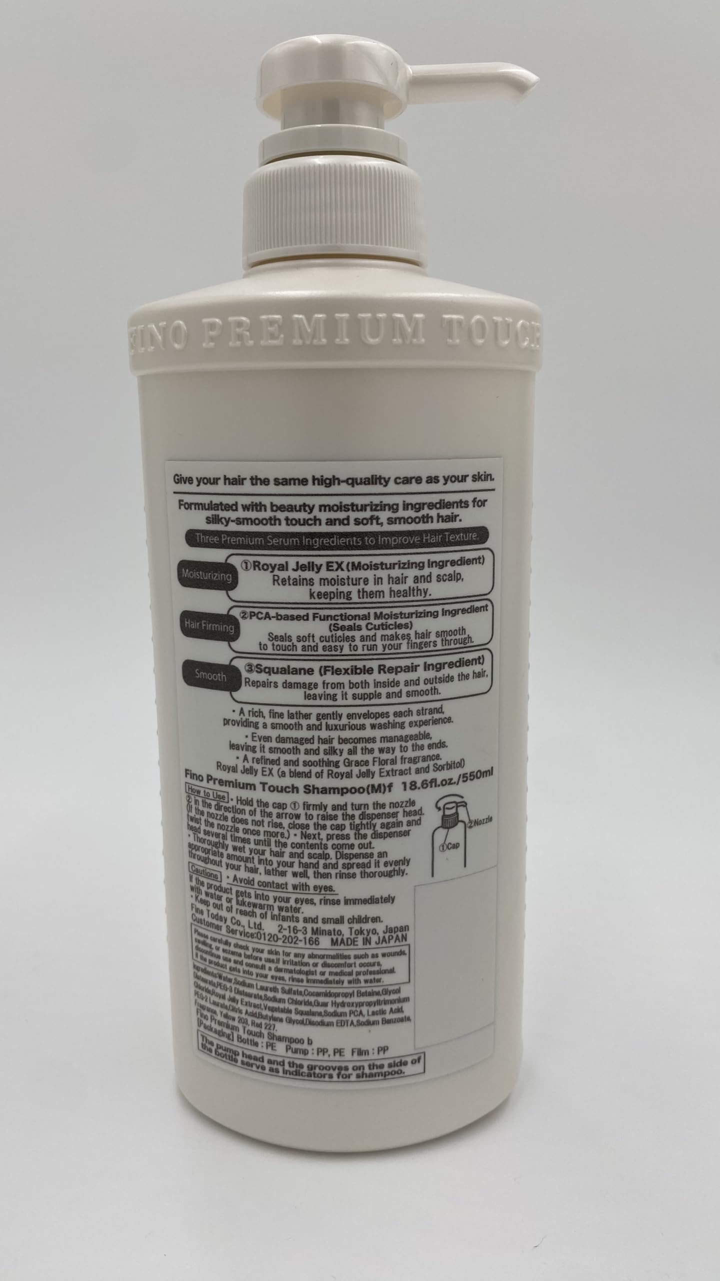 Rich lather from JapanFino shampoo cushions and cleanses damaged hair.