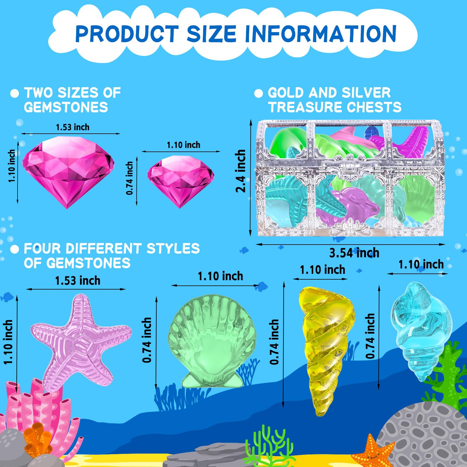 Thuodo Diving Gems green diamond helps kids locate treasures easily underwater.