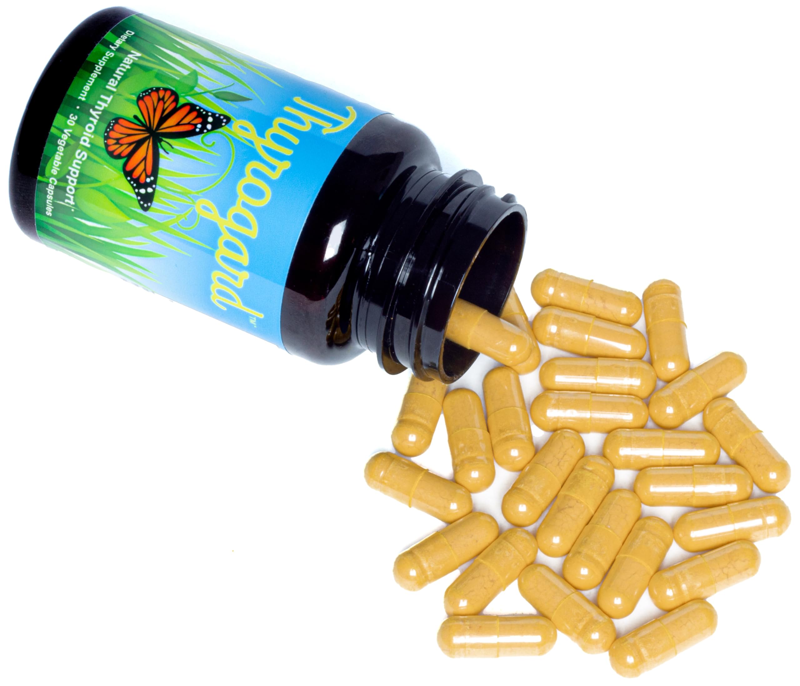 Thyrogard packaging image showing 30 vegetable capsules for daily use