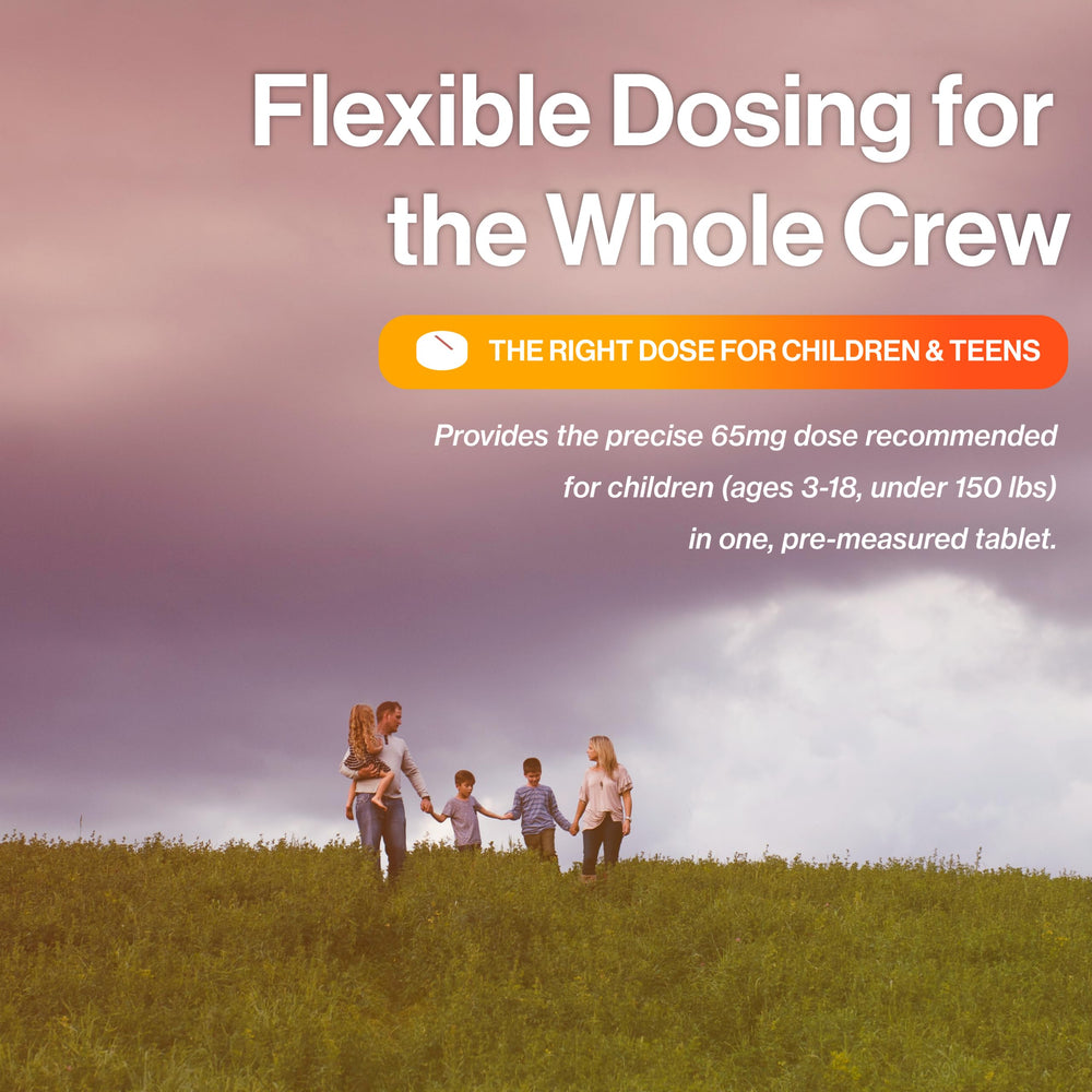THYROSAFE suitable for all ages in family emergency preparedness.