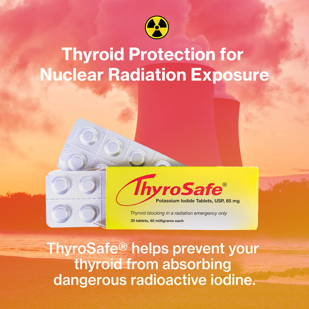 Close-up of THYROSAFE tablets showing scored dosing for easy split.