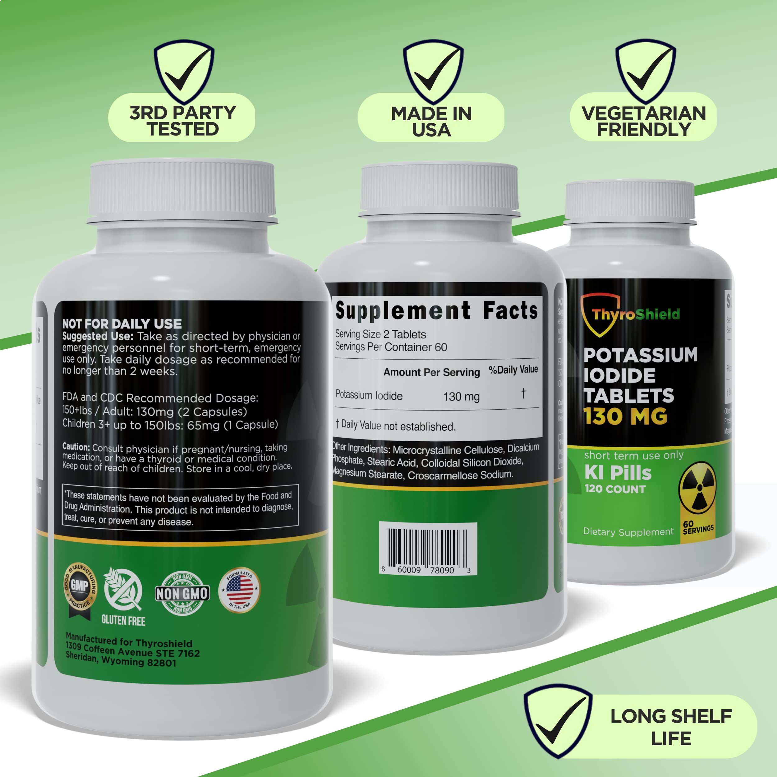 ThyroShield emergency prep kit image emphasizes readiness.