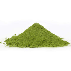 Tian Hu Shan matcha latte in mug ready to enjoy