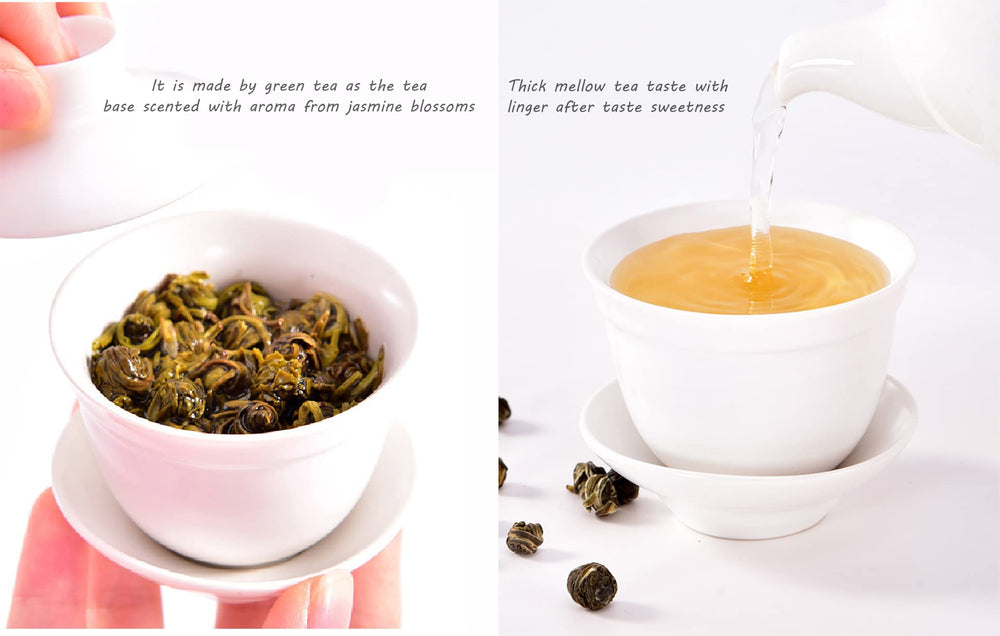 Tian Hu Shan tea-jar-with-label shows packaging and branding clearly.