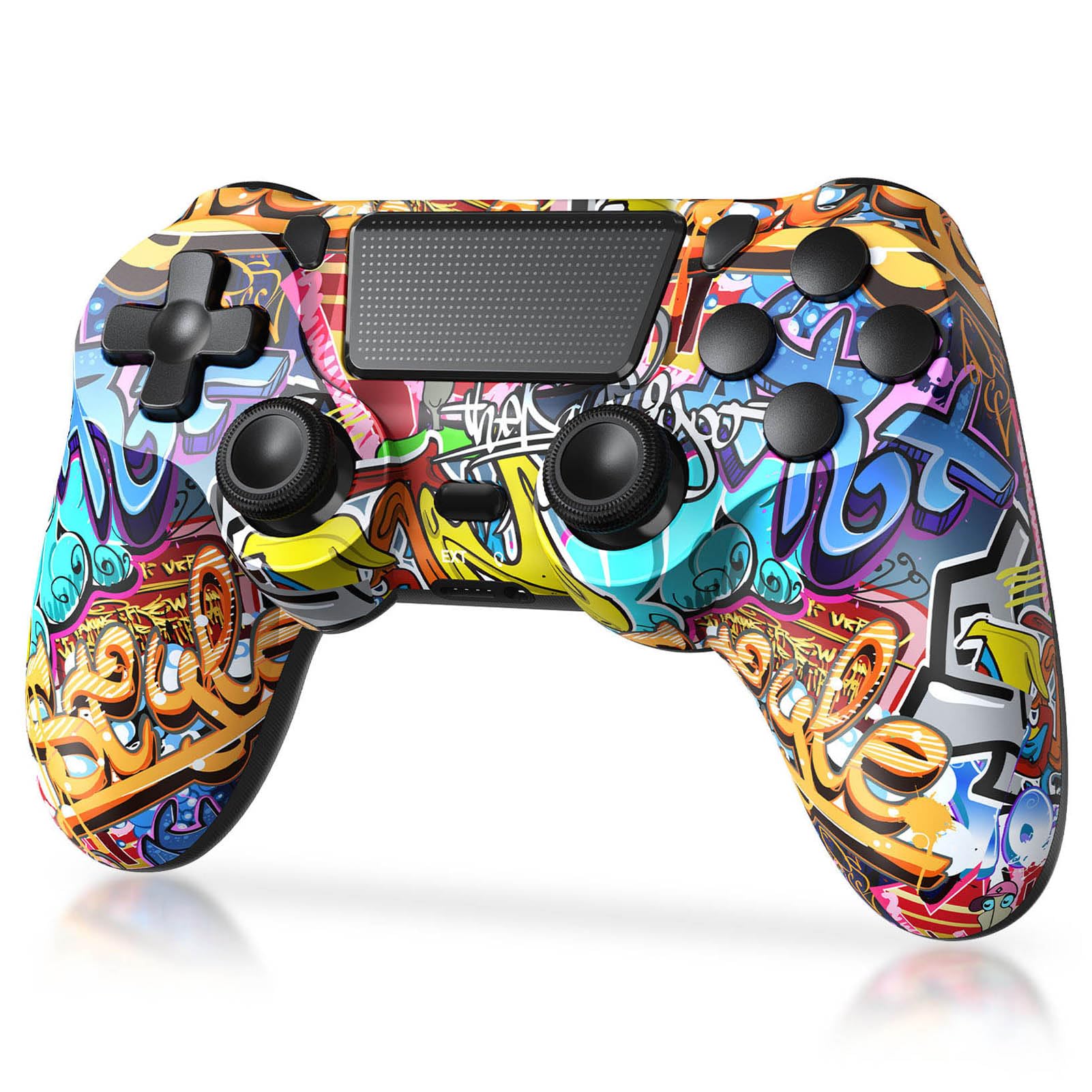TIANHOO wireless controller PS4 front view showing comfortable grip and control