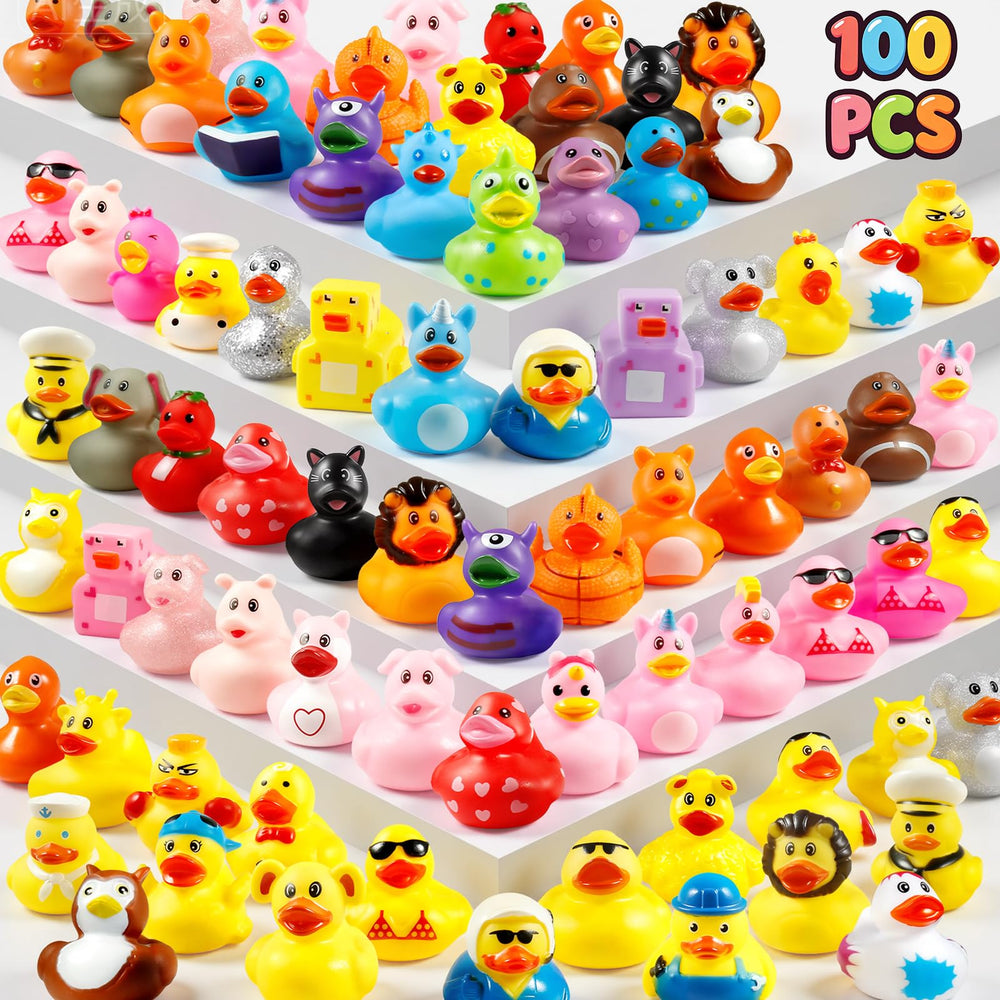 Tiaxidex 2-inch mini ducks for bath time fun and classroom rewards