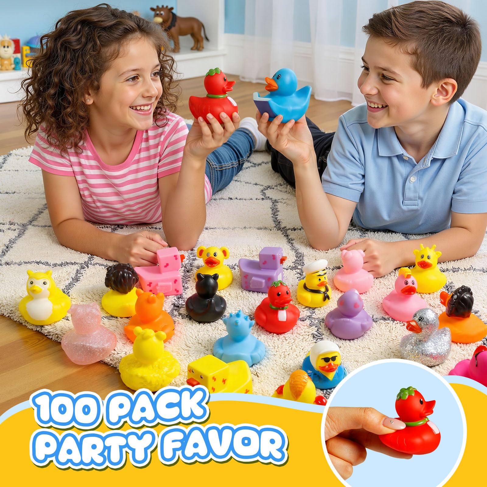 Tiaxidex non-toxic mini ducks ensure safe, worry-free bath adventures