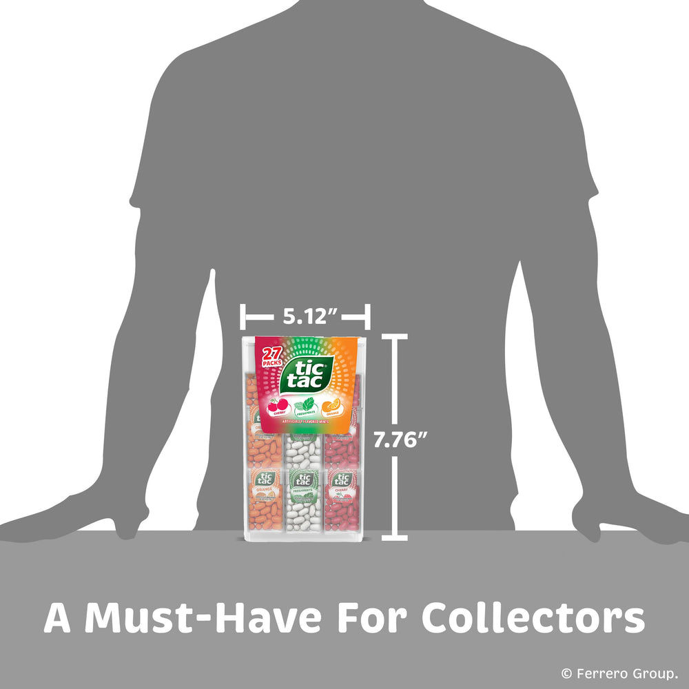Tic Tac 17.14 oz mega box for bulk snacking.