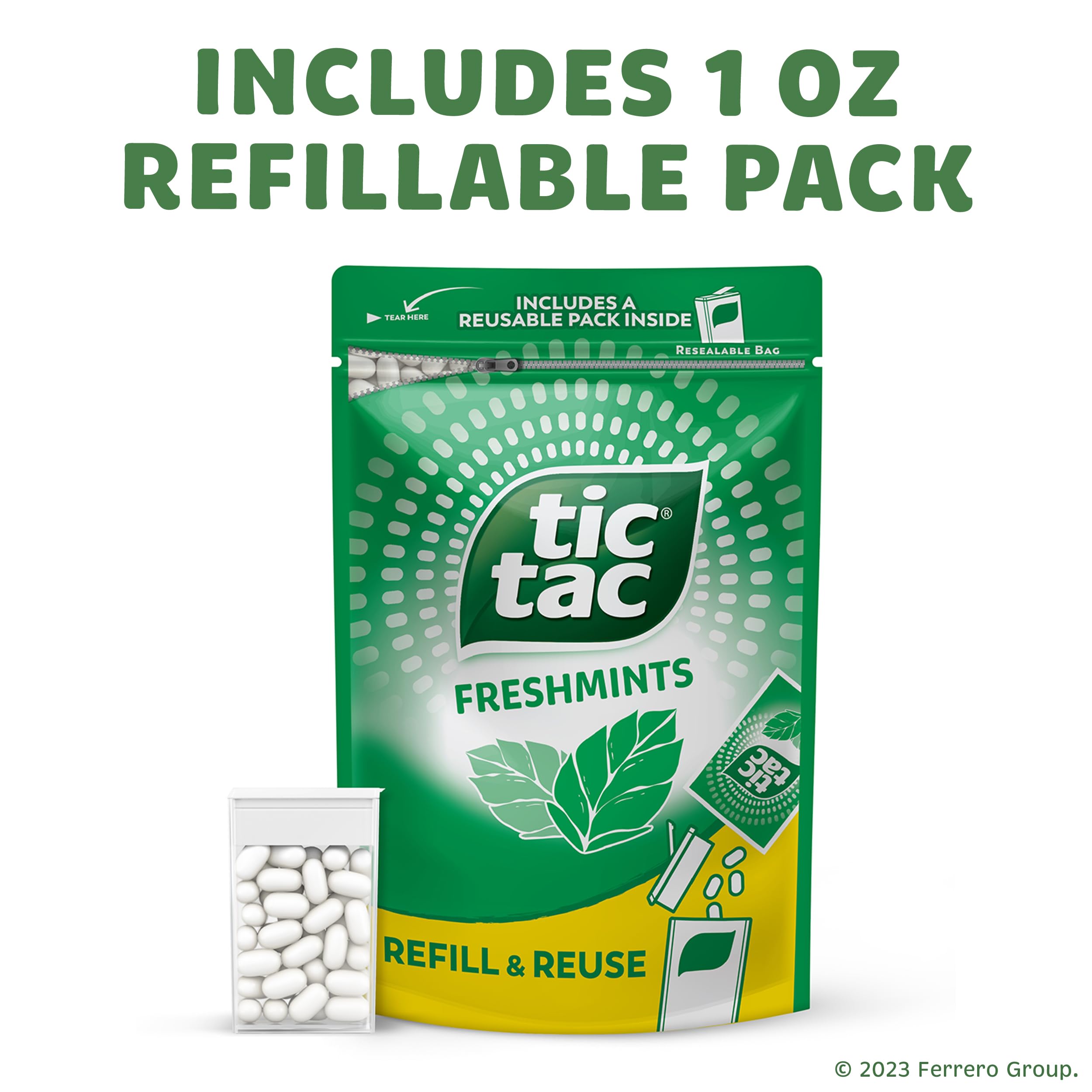 Tic Tac After-Dinner Refresh delivers a cooling finish after meals.