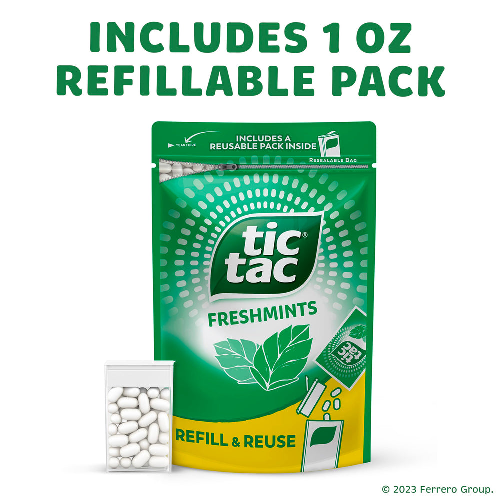 Tic Tac After-Dinner Refresh delivers a cooling finish after meals.