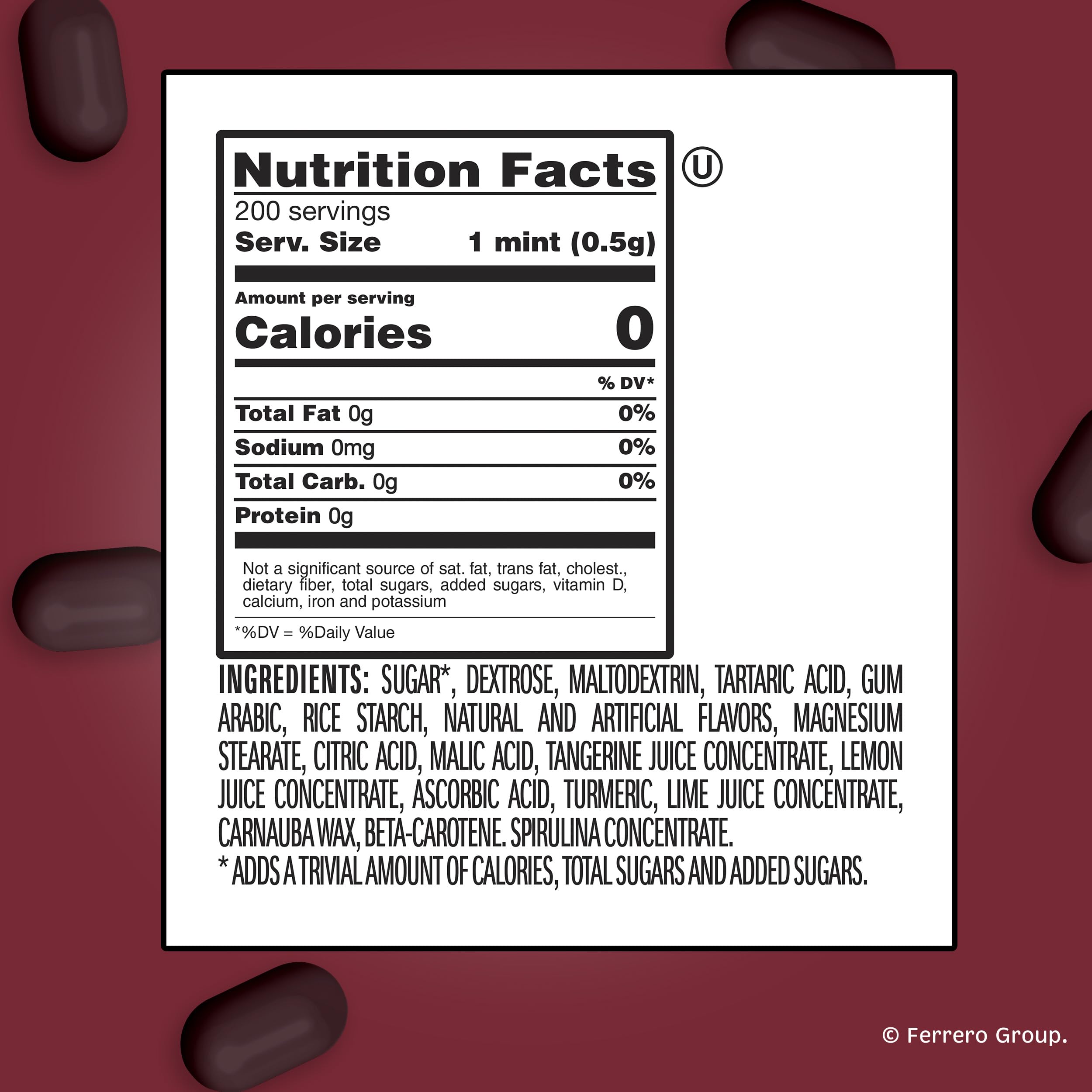 Tic Tac Dr Pepper mints 8-pack side view for convenient pocket treat on the go