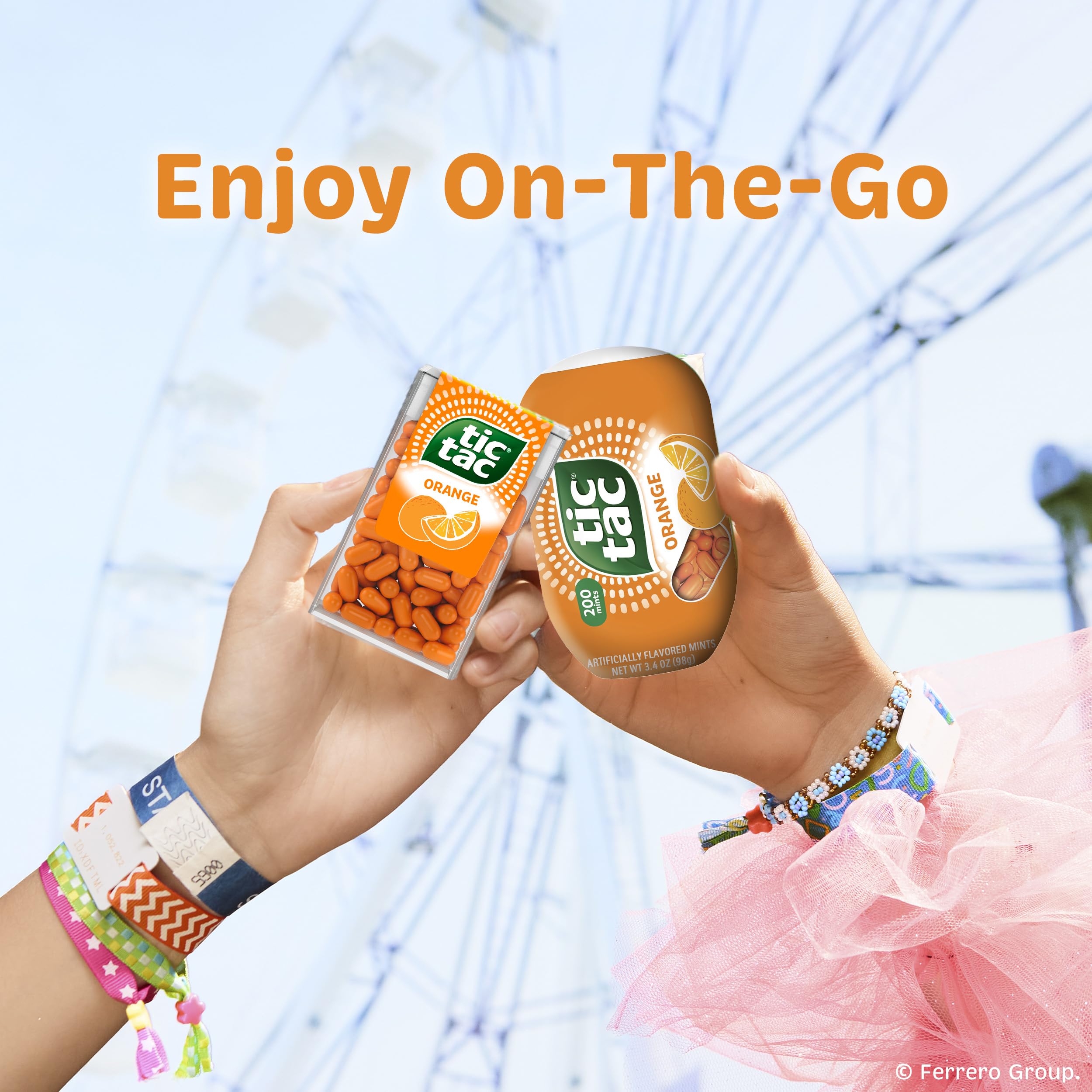 Tic Tac Orange after-meal refresh during conversation