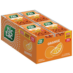 Tic Tac Orange close-up mints for quick refreshment