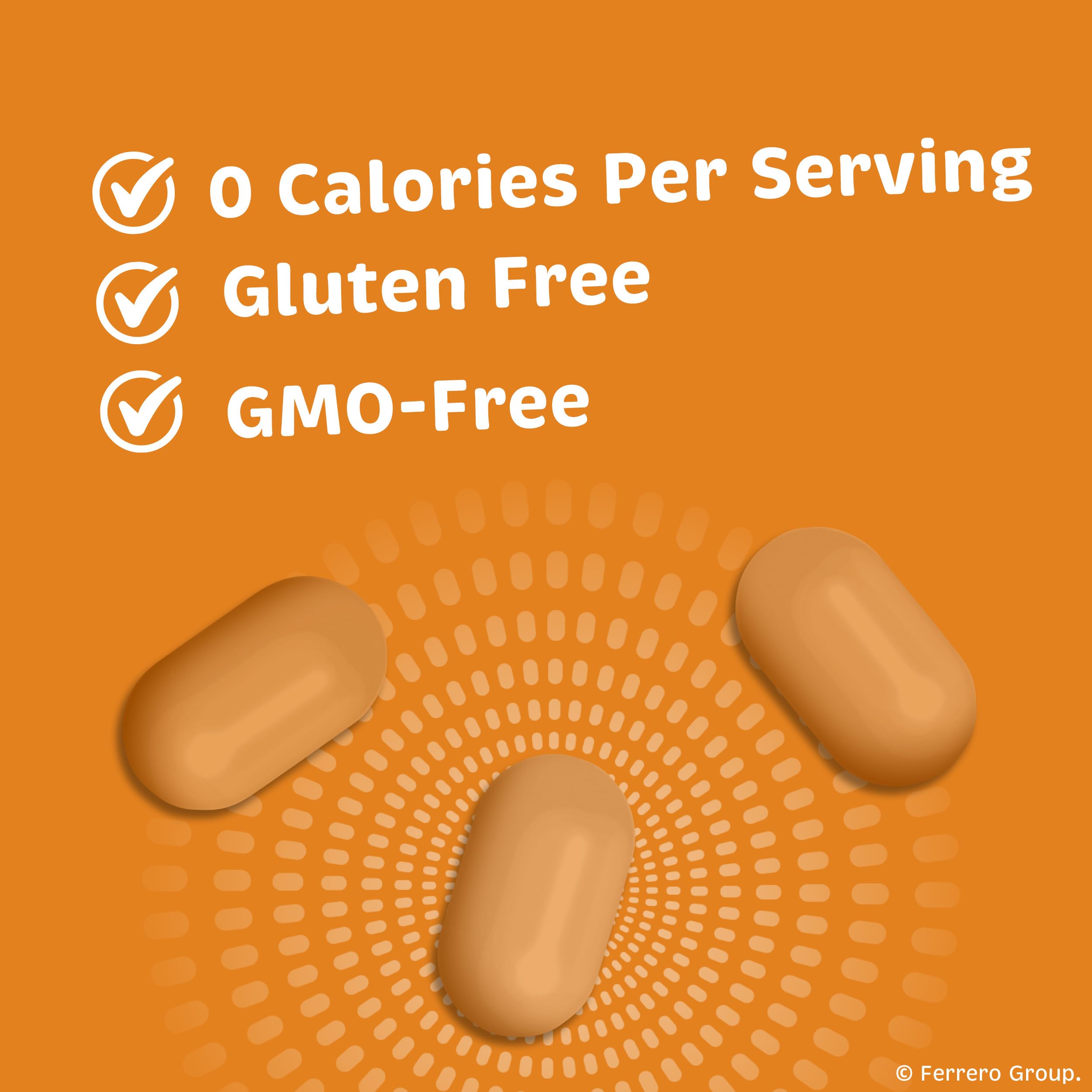 Tic Tac Orange gluten-free label visible on packaging