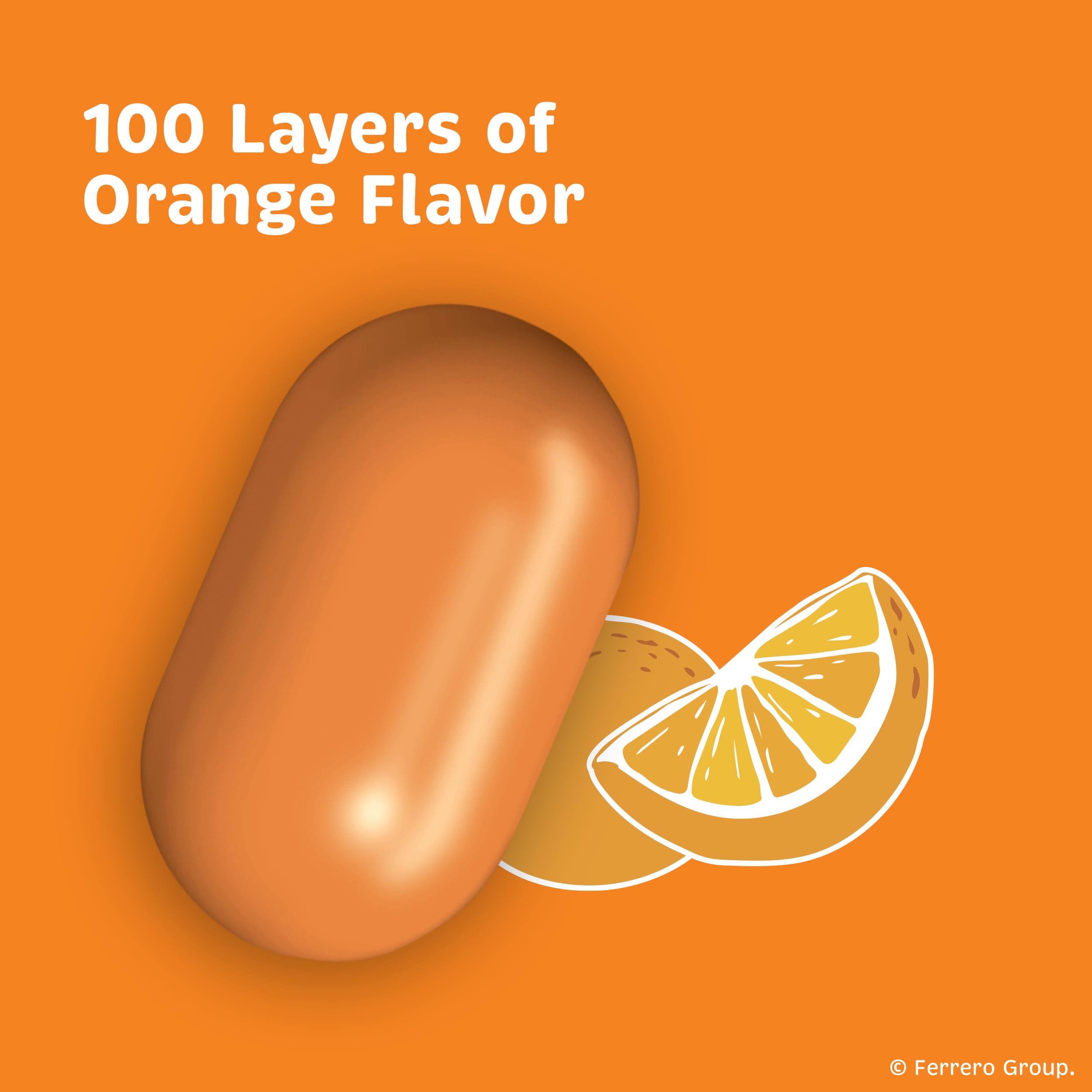 Tic Tac Orange mints pouring from a pack for fast refreshment
