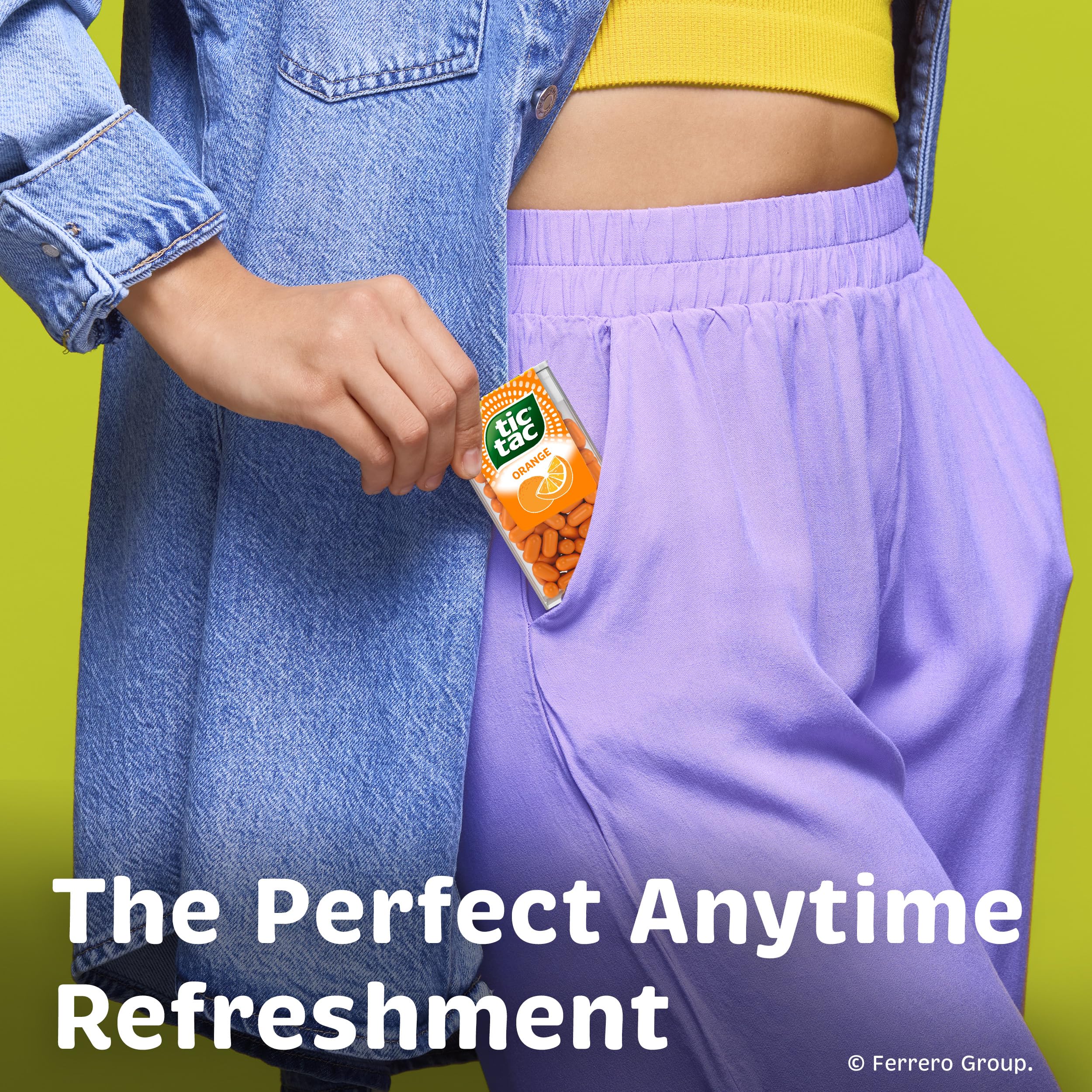 Tic Tac Orange mints in a travel-friendly package