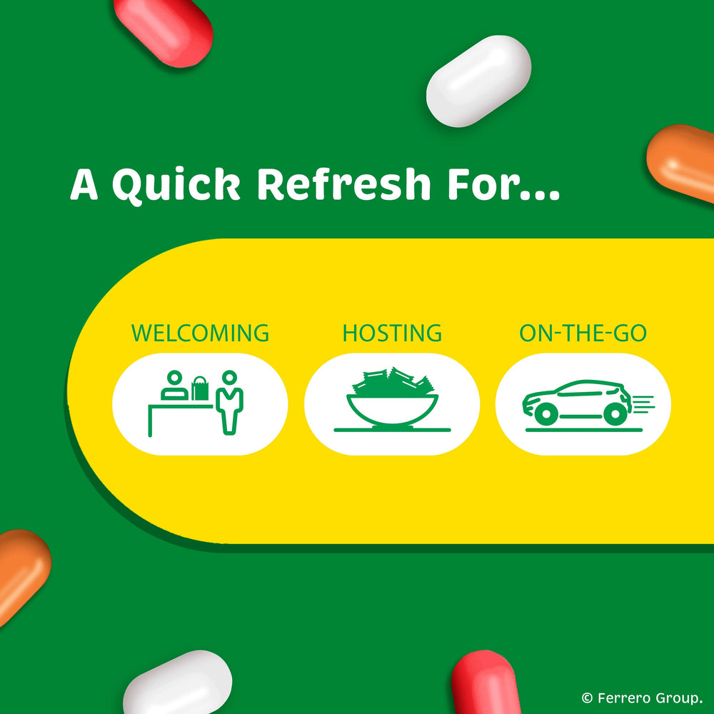 Tic Tac variety pack supports quick refreshment during busy days.