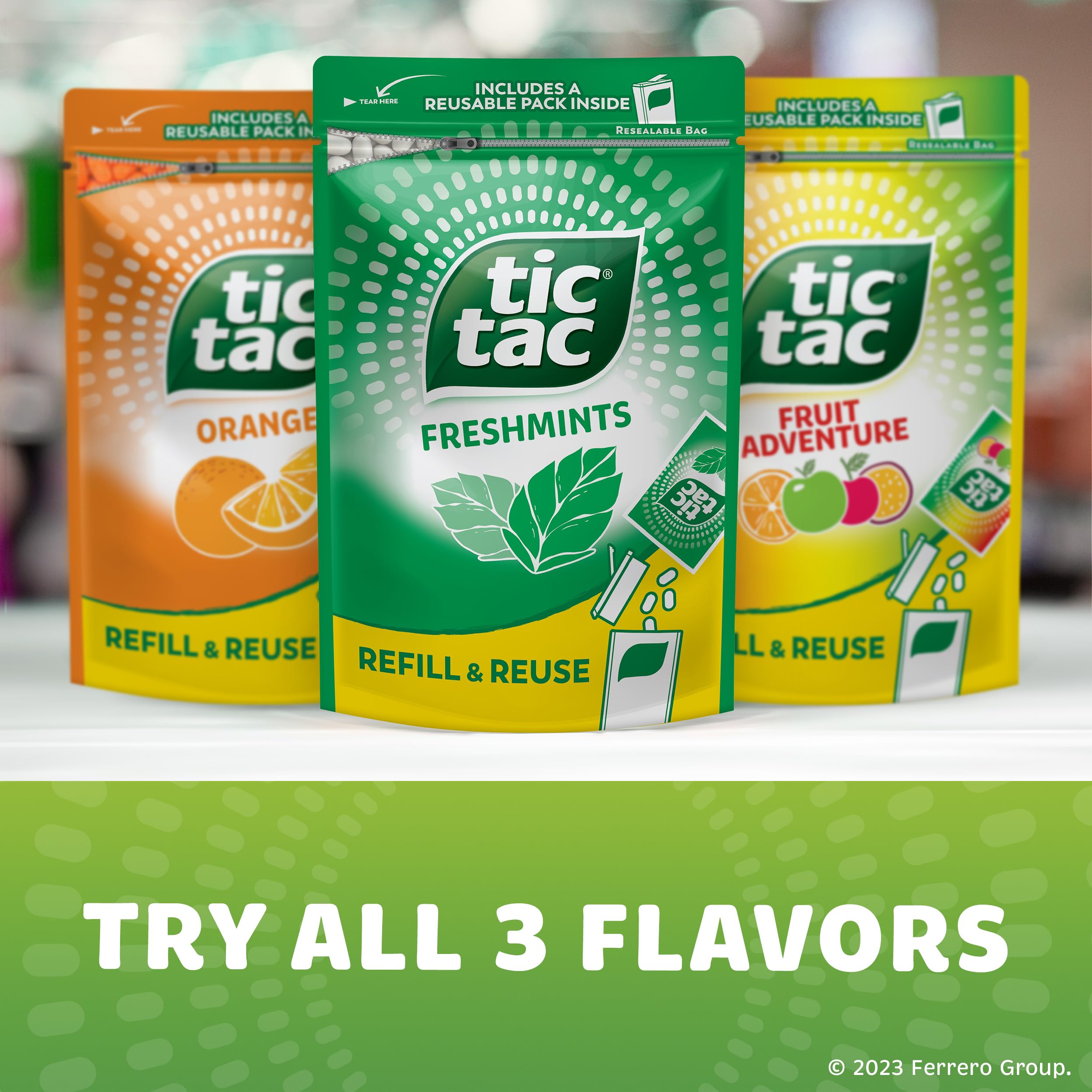 Tic Tac Pocket Mints fit discreetly in a purse or pocket.