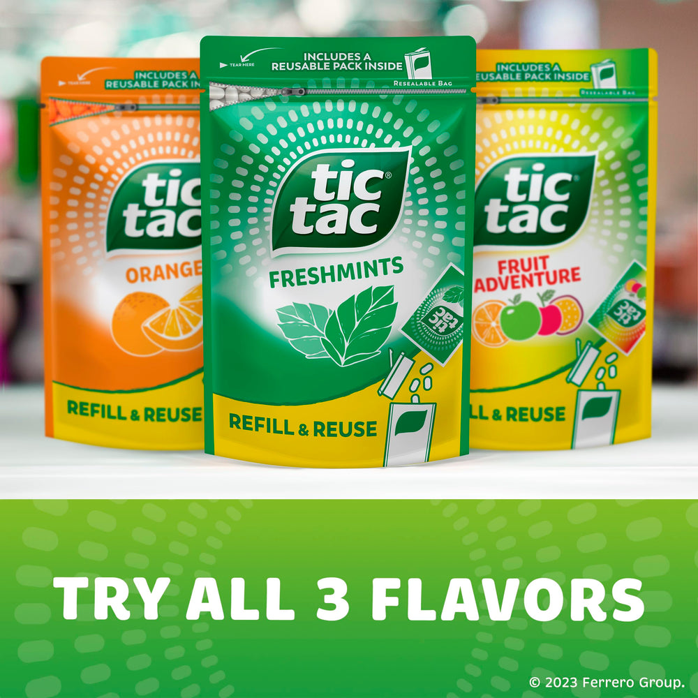 Tic Tac Pocket Mints fit discreetly in a purse or pocket.