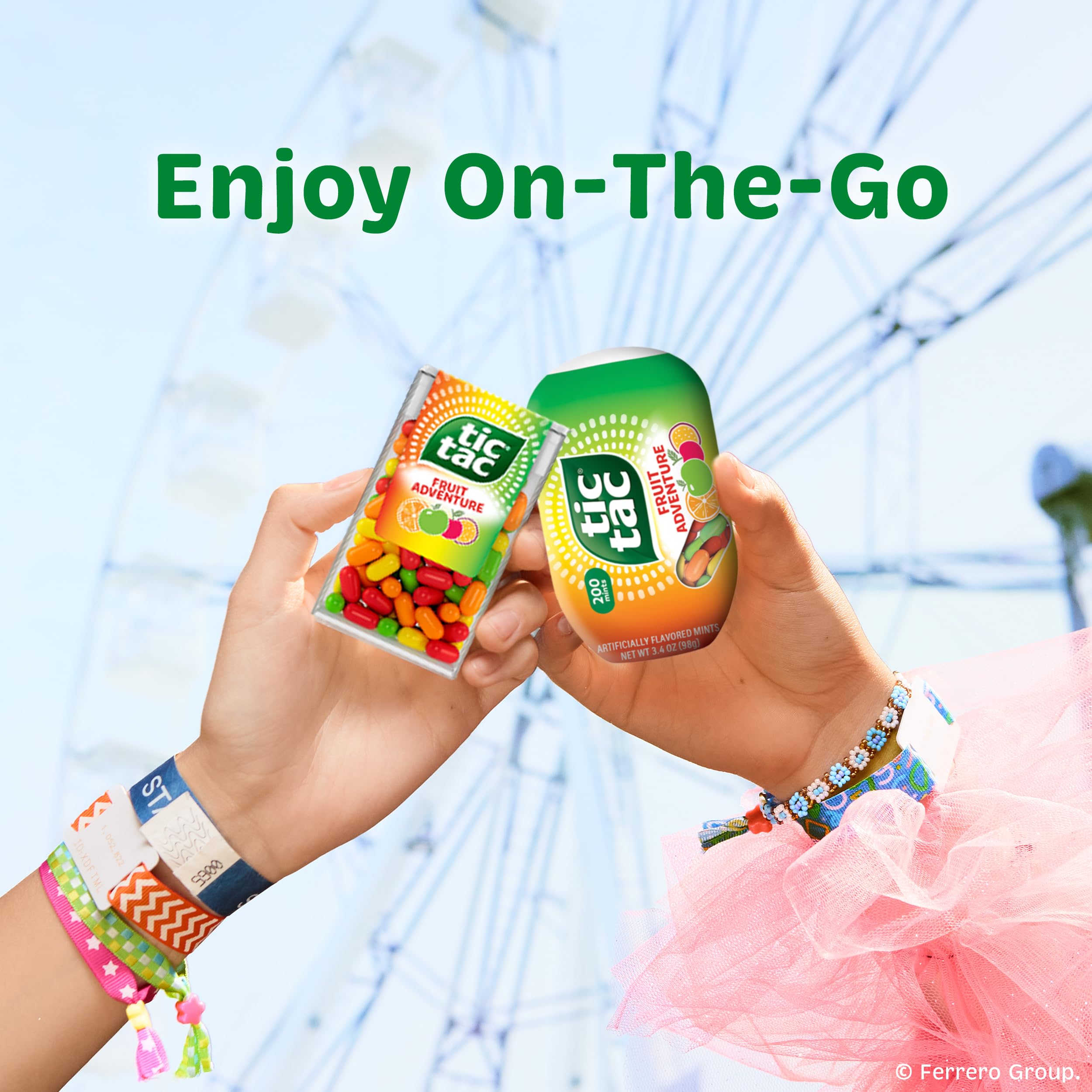 Tic Tac pocket-size dispenser kept in a purse or pocket