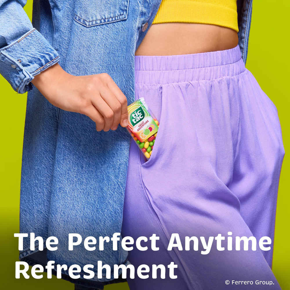 Tic Tac refreshing mints provide a crisp fruit finish