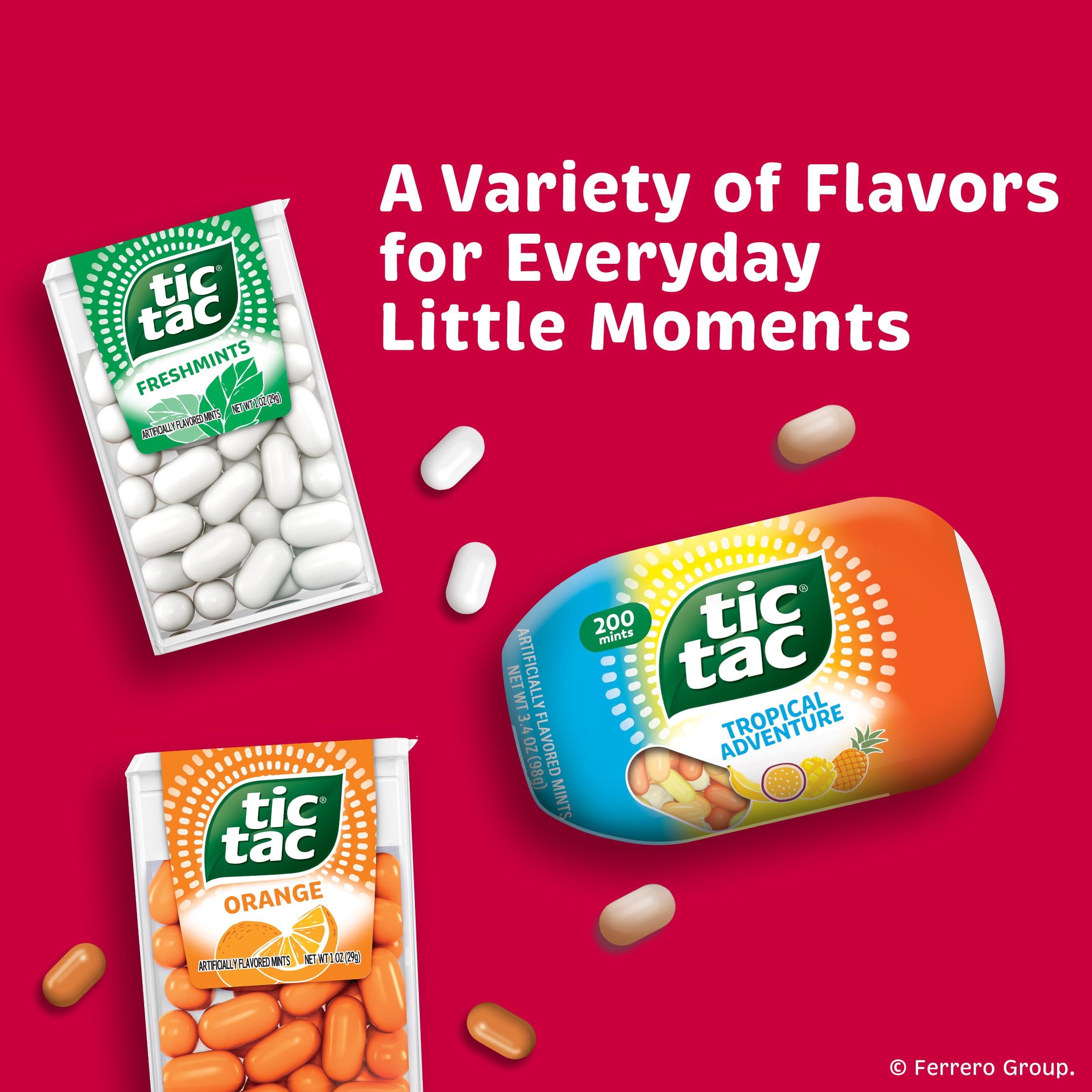 Tic Tac Strawberry and Cream display pack shown on store shelf
