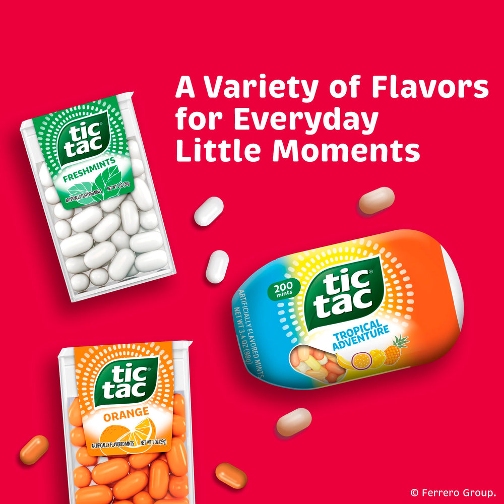 Tic Tac Strawberry and Cream display pack shown on store shelf