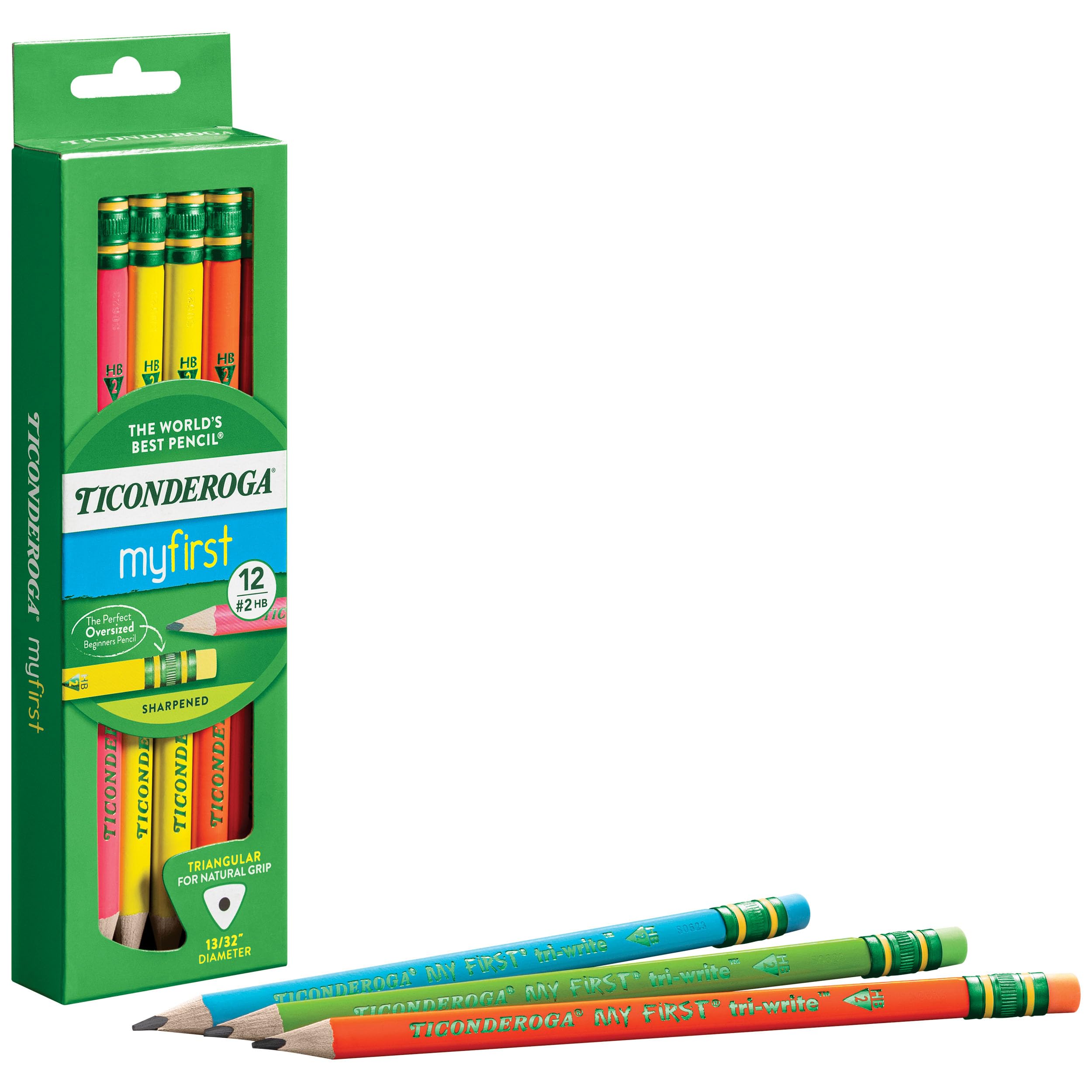 Ticonderoga bright neon colors boost focus during handwriting practice.