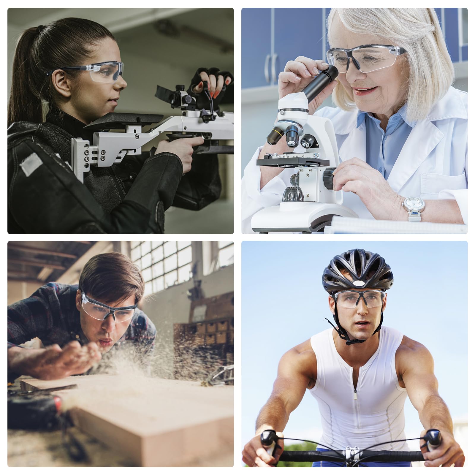 TICONN durable polycarbonate lenses that resist impact while remaining light.