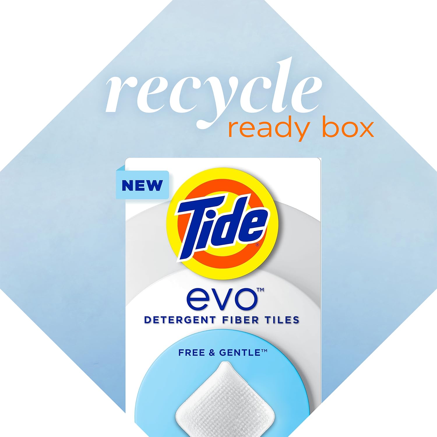 Tide evo packaging box is lightweight and recyclable