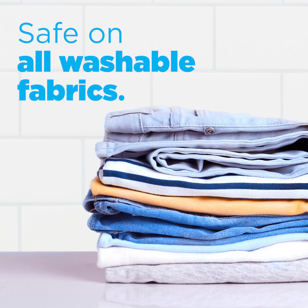 Tide Free & Gentle machine drum scene illustrates universal compatibility with all washers.