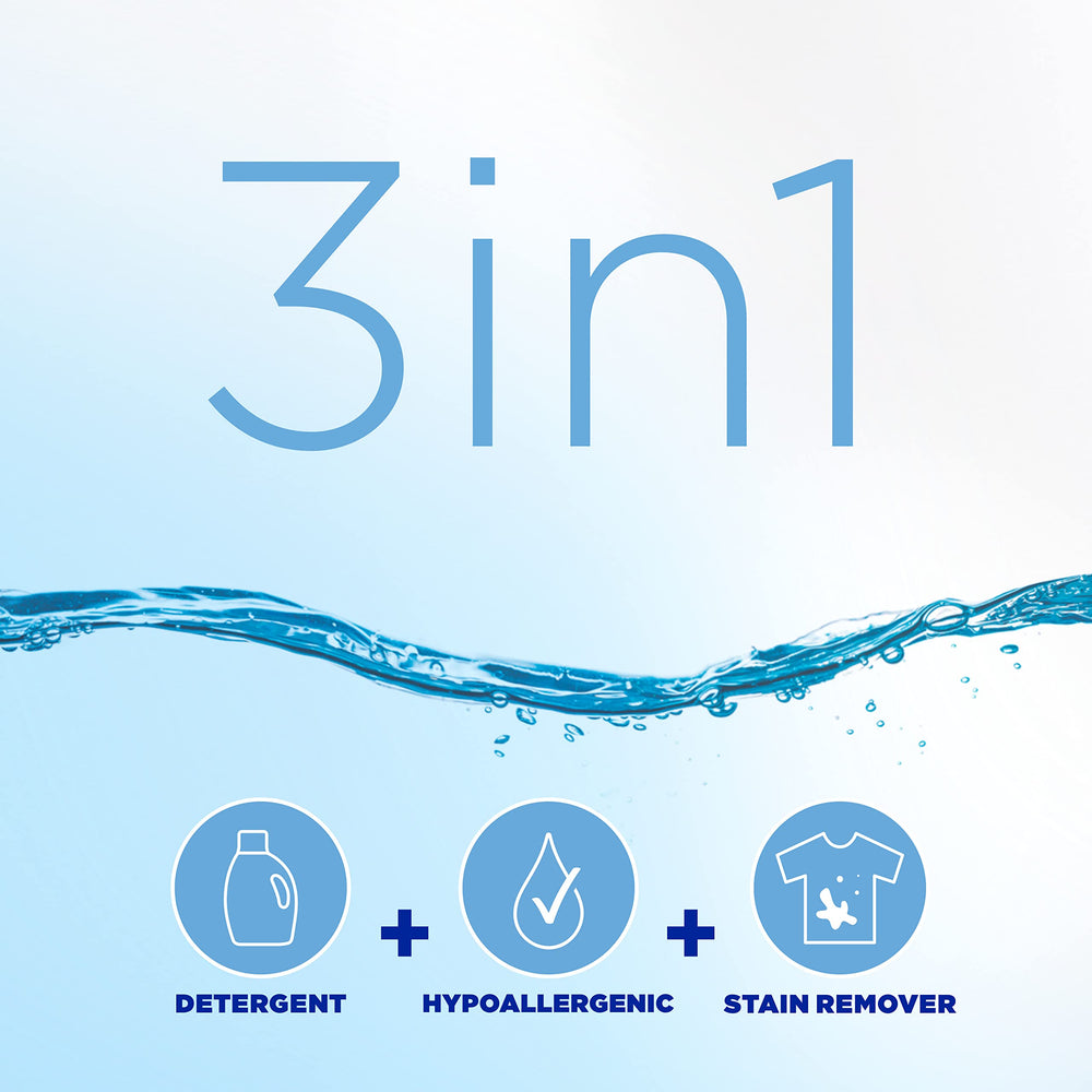 Scoop dispensing close-up with Tide Free & Gentle for accurate dosing