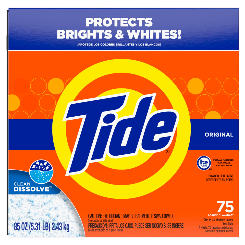 Tide Original powder detergent keeps fibers vibrant after washing
