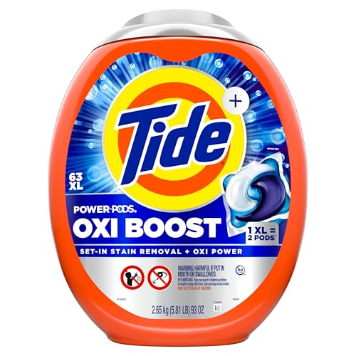Tide Oxi Boost Power PODS leave clothes smelling fresh after wash.