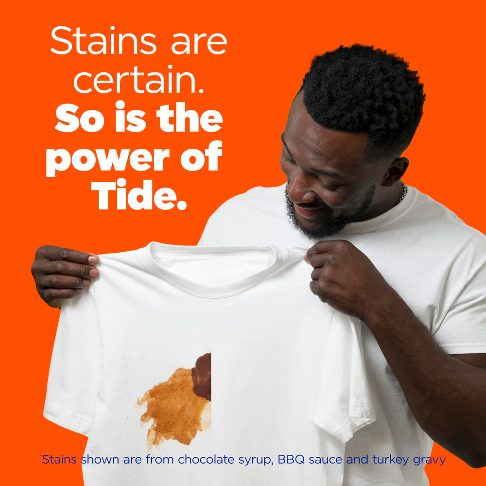 Tide Oxi Boost Power PODS close-up highlights compact pods and powerful formula