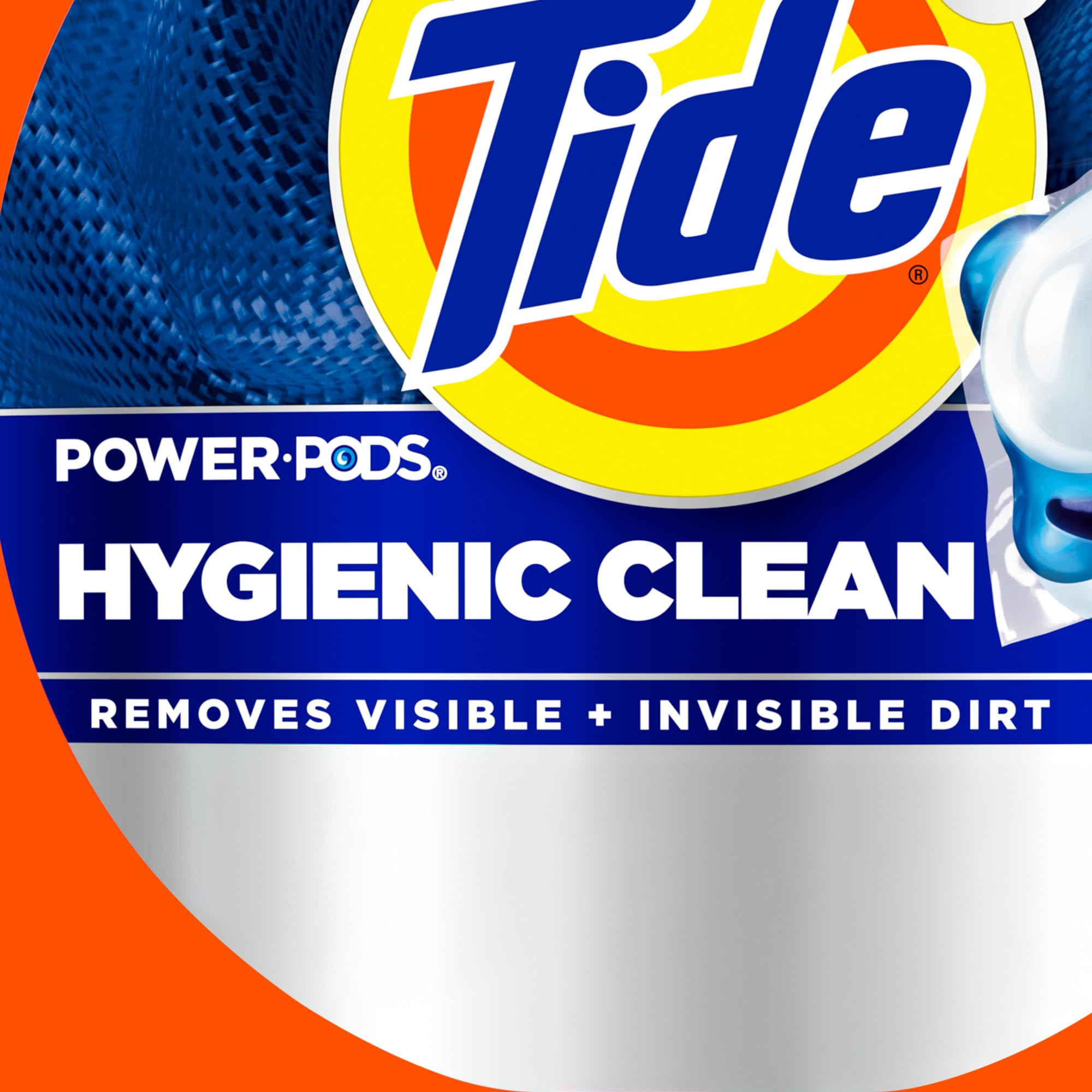 Tide Hygienic Clean Pods offer 50 percent more cleaning power.