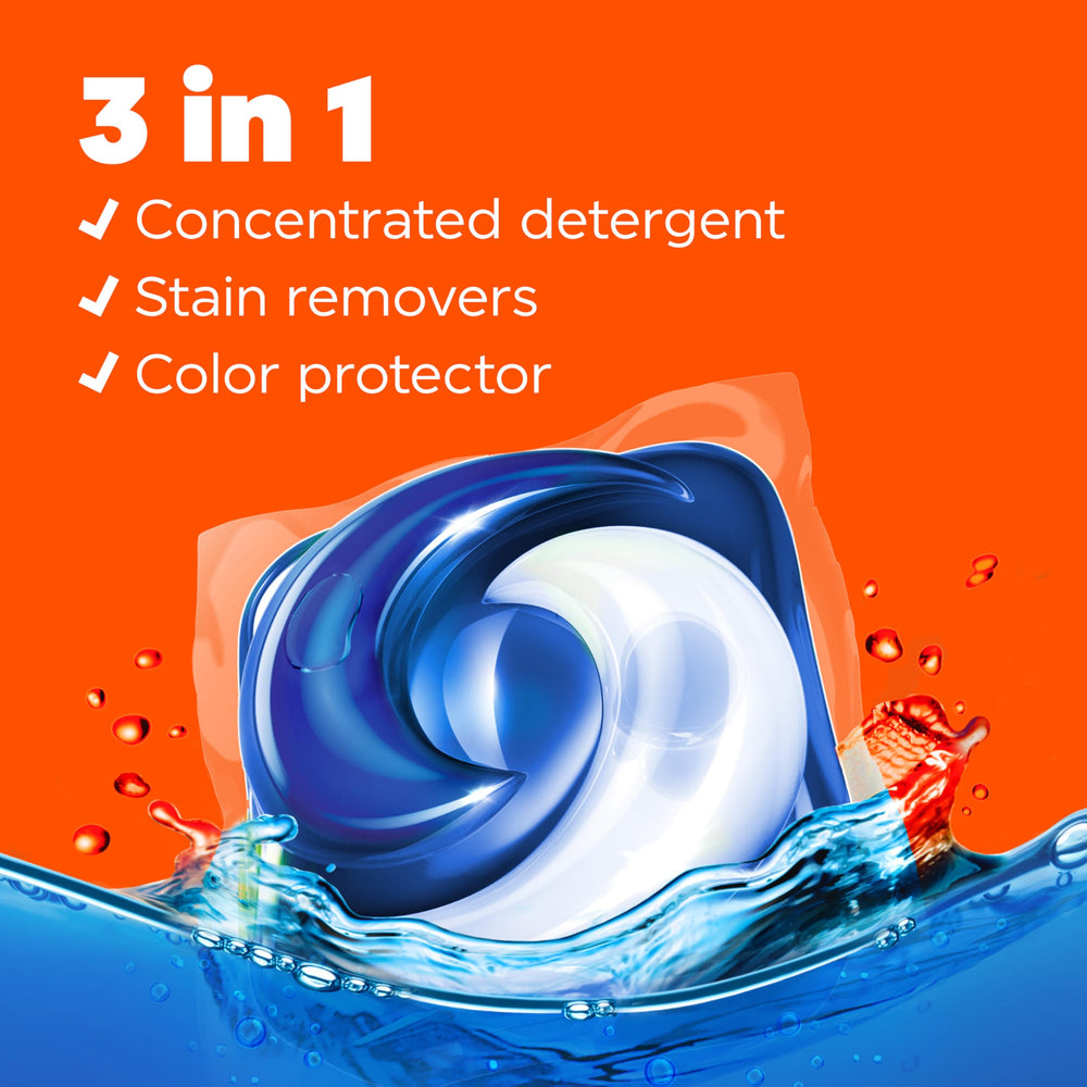 Tide PODS color protector helps fabrics stay vibrant after washing.