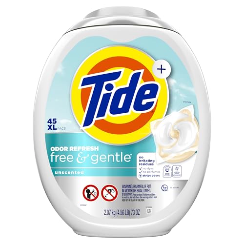 Tide PODS Free & Gentle Odor Refresh perform well in cold-water washes